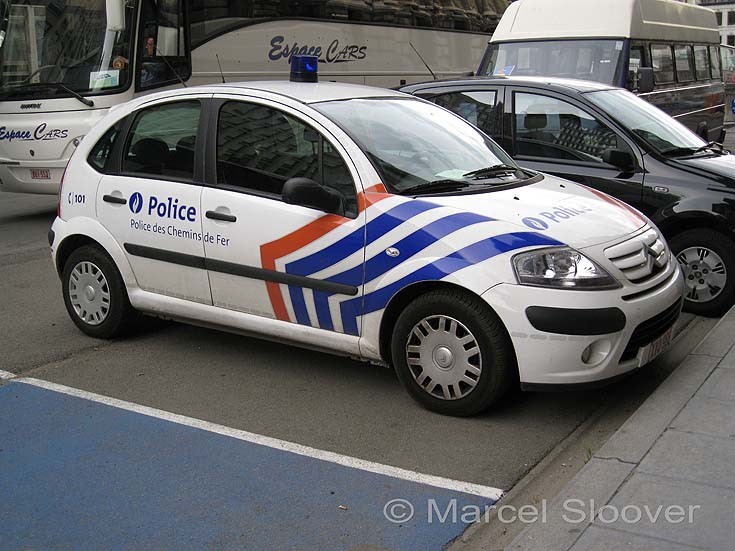 Belgium Railway police Citroen C3 