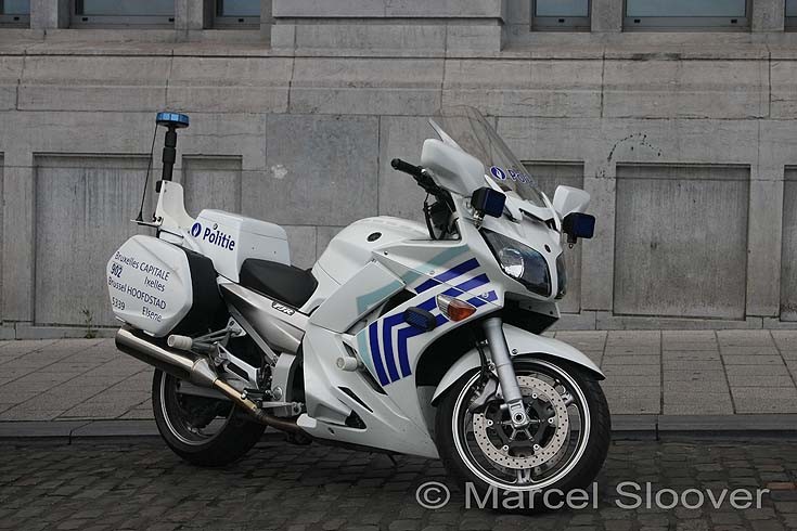 Police Bruxells Yamaha Motorcycle