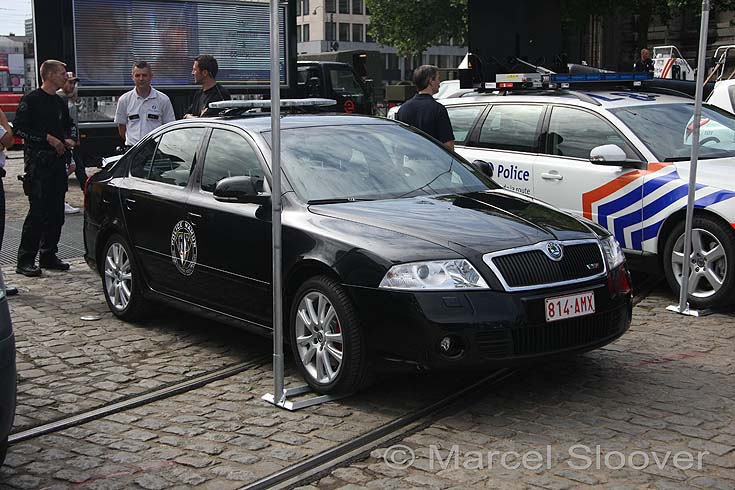 Skoda Octavia patrolcar police Namur