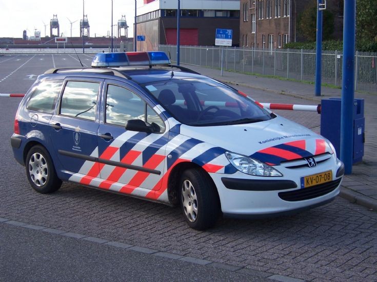 Marechaussee at 'Hoek van Holland'
