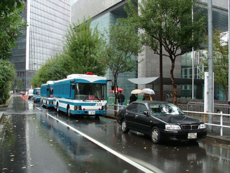 Tokyo Police Department buses