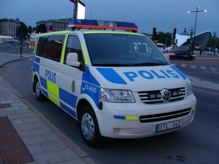 Stockholm Police Volkswagen van