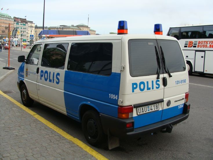 Stockholm Police Department Volkswagen van
