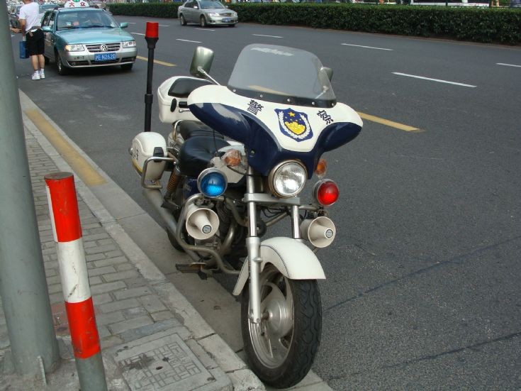 Shanghai Police Department motorbike