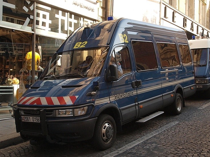 Parked Gendarmerie Van