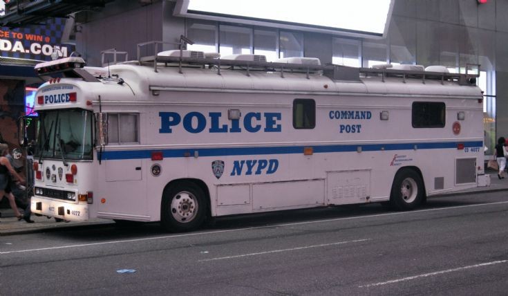 Blue Bird Command Post NYPD