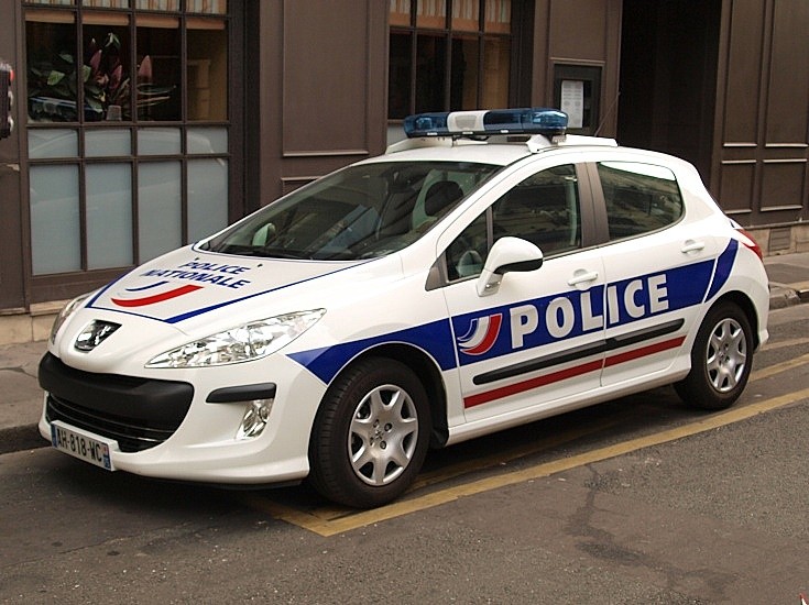 Police Nationale at Bastille Day