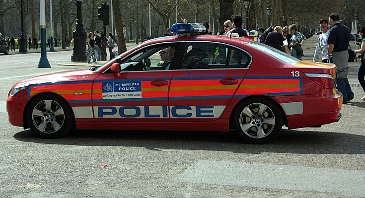 Red bmw police car #4