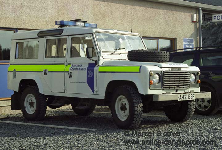 Northern Constabulary Land Rover Policecar